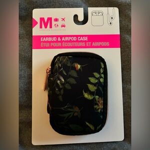 Black Floral Earbud & Airpod Case